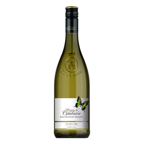 Bottle of Marquis de Goulaine Touraine Sauvignon Blanc white wine to add to a cheese gift box