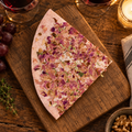 Ubriaco Rosé cheese with rose petals on the rind